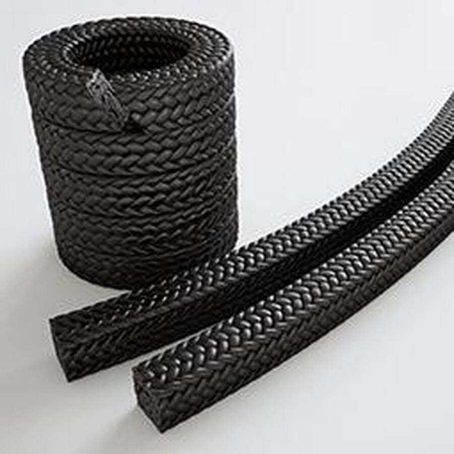 Techniparts Stopbuspakking Vetkoord Carbonfiber 4x4mm (2m)
