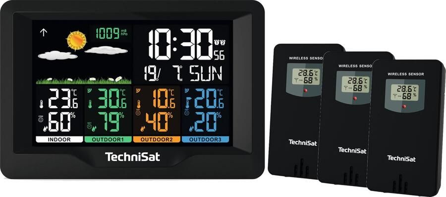 Technisat iMETEO X4 weerstation met 3 sensoren