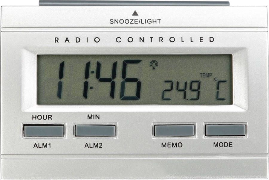 Technoline Radio gestuurde wekker Datum en Temperatuur weergave WT 87