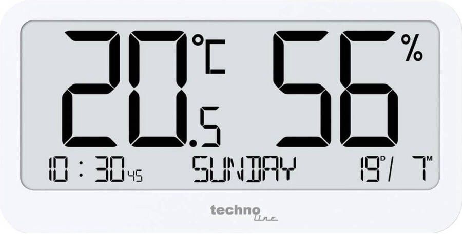 Technoline thermometer WS 9455 107x55x13mm wit TL-WS9455