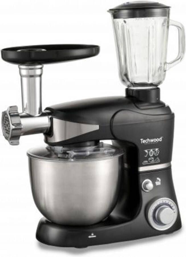 Techwood TRO5066 Keukenmachine 3-in-1 Staande Mixer – Blender – Vleesmolen 5 L