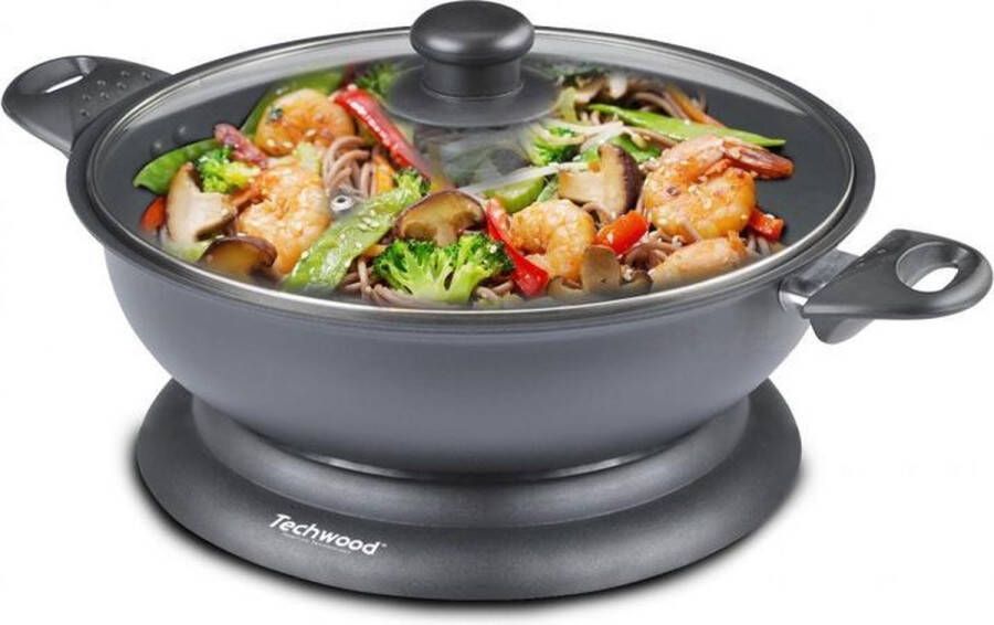 Techwood TWF306 Elektrische Wok Regelbare thermostaat