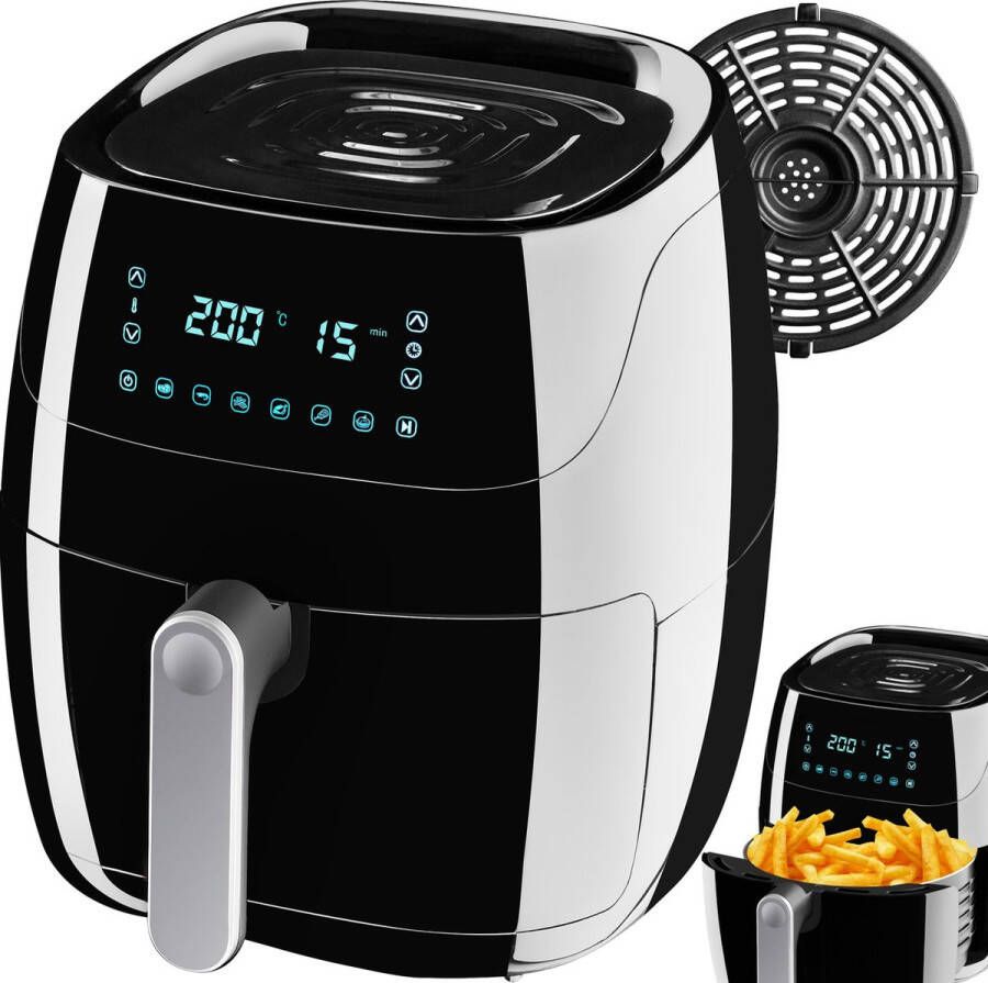 Tectake Airfryer Yaiza 4 3 l heteluchtfriteuse friteuse touchscreen 404212