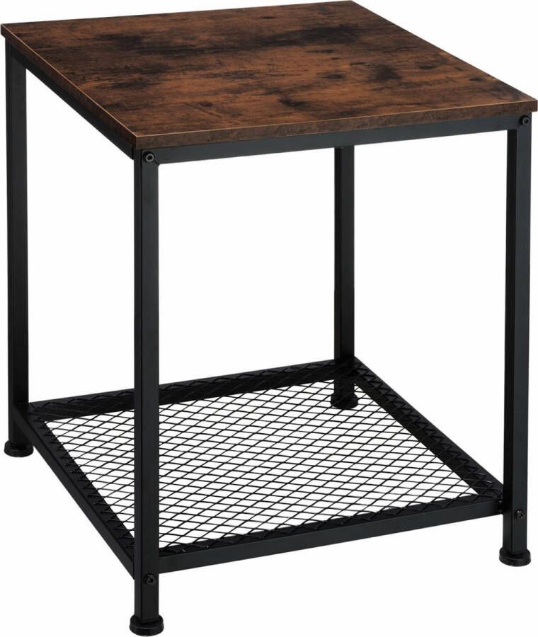 Tectake Bijzettafel Derby industrial dark 404206 nachtkastje sidetable