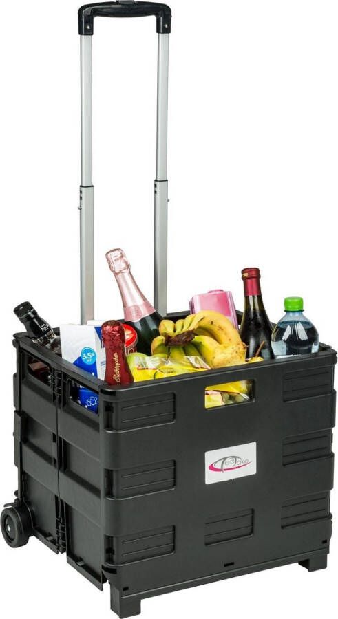 Tectake Inkooptrolley boodschappen trolley opvouwbaar 402118