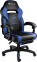 Tectake Bureaustoel Gamingchair Luxe Racingstoel Met Voetensteun Gamestoel Burostoel Zwart Blauw - Thumbnail 2