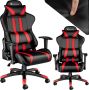 Tectake Gaming chair bureaustoel Premium racing style zwart rood - Thumbnail 1