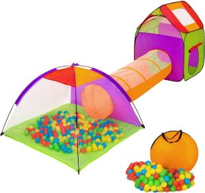 Tectake Kindertent Met Ballenbak Inclusief 200 Ballen Speeltent