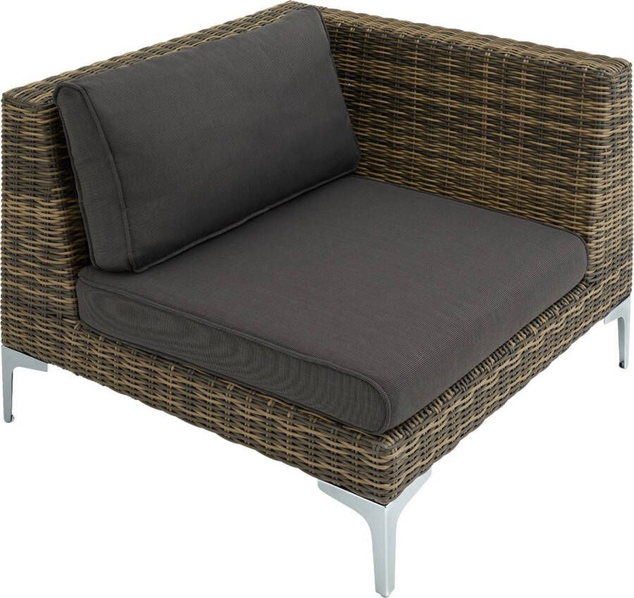 Tectake Modulaire wicker set Villanova natuur linkerhoek 404415 poly-rattan