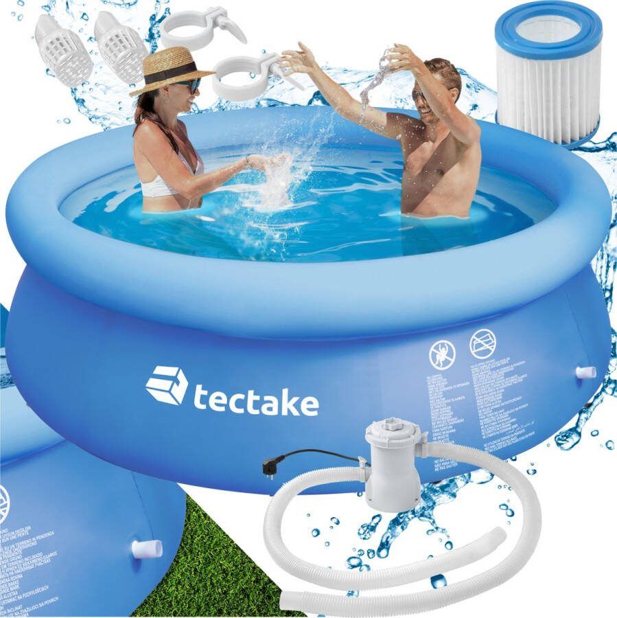 Tectake Zwembad rond met filterpomp (ØxH): 300 x 76 cm