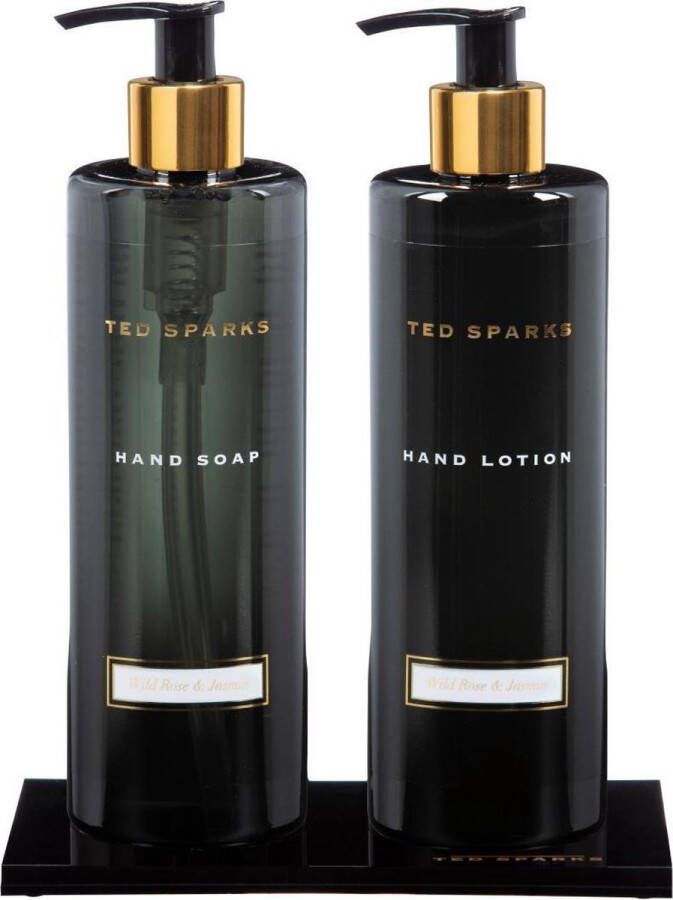 Ted Sparks Handverzorging Geschenkset Handzeep & Handlotion Wild Rose & Jasmin