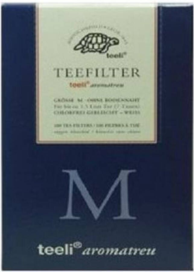 Teeli Aromatreu M Theefilter Papier Filters Voor Losse Thee 100 Thee Filter Zakjes Om Zelf Te Vullen Theezakje Zelfvulling Thee Filter Tassen Wegwerp Thee Filterzakjes Papieren Filter Zakjes Voor maximaal 1 5 liter thee (7 kopjes)