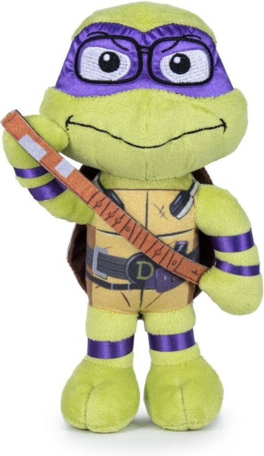 Teenage Mutant Ninja Turtles Donatello (Paars) (Mutant Mayhem) Pluche Knuffel 30 cm [Nickelodeon Plush Toy Speelgoed knuffeldier knuffelpop voor kinderen jongens meisjes Michelangelo Leonardo Donatello Raphael]