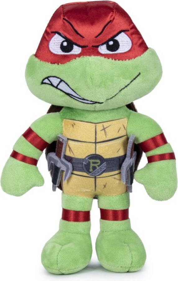 Teenage Mutant Ninja Turtles Raphael (Rood) (Mutant Mayhem) Pluche Knuffel 30 cm [Nickelodeon Plush Toy Speelgoed knuffeldier knuffelpop voor kinderen jongens meisjes Michelangelo Leonardo Donatello Raphael]