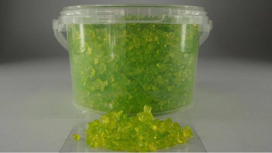 Teeninga Palmen Bloemisterij Vulmateriaal Emmer Glas Appelgroen 4-10mm 2 5ltr