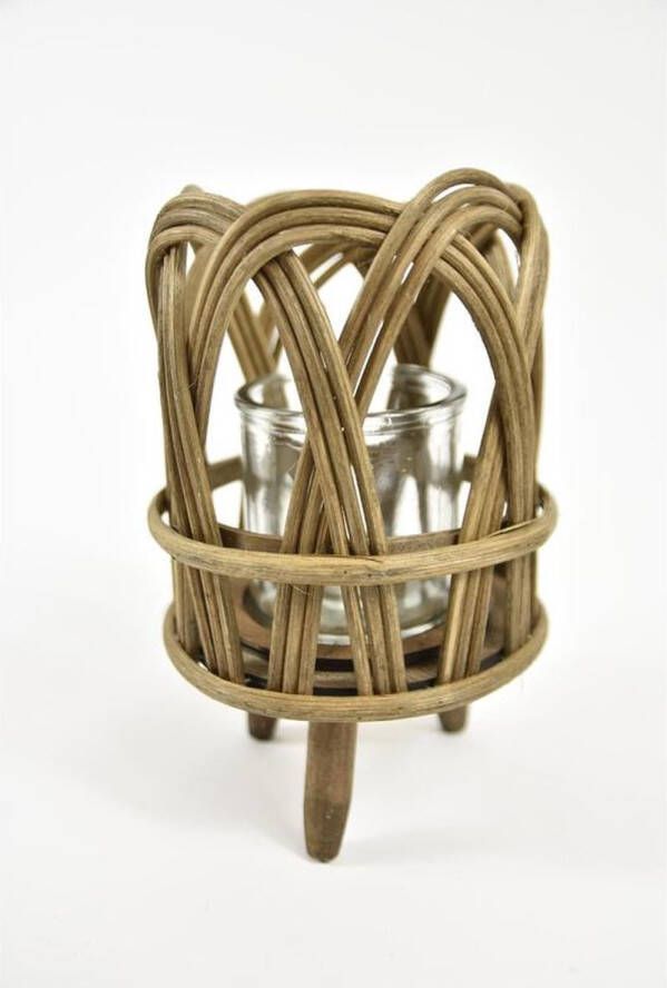 Teeninga Palmen Sfeerlichten Willow Tealight Holder Nugu 15cm Natural