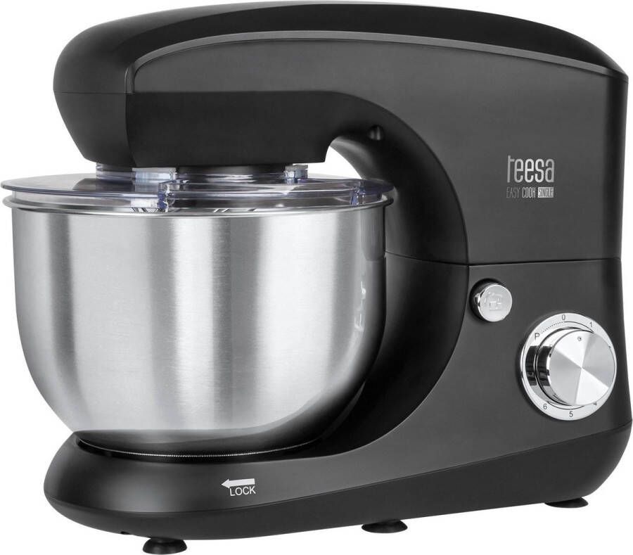 Teesa Easy Cook Single keukenmachine standmixer 1400 Watt zwart 5 5L TSA3545B