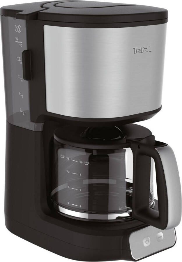 Tefal CM461811 Vrijstaand 15kopjes Zwart Zilver koffiezetapparaat