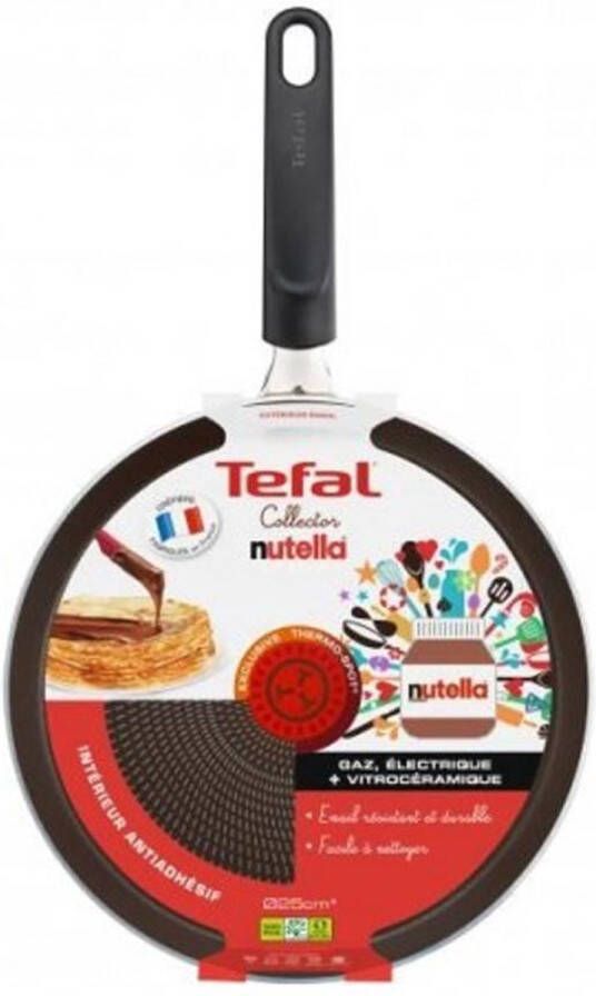 Tefal Collection Nutella Hoogwaardig Aluminium Pannenkoekenpan 25 cm
