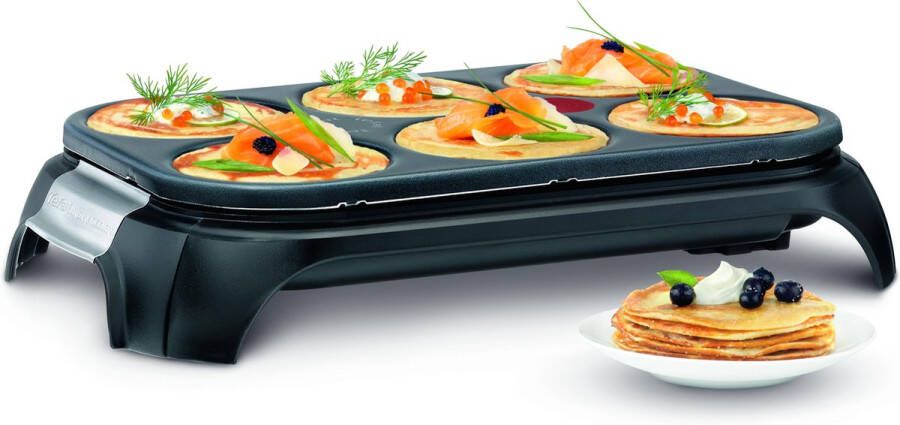 Tefal Crep'party Inox & Design Pannekoekenplaat 6 personen