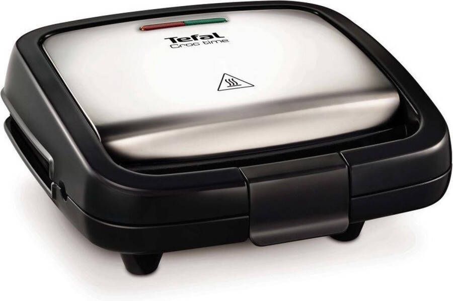 Tefal Croc Time SM193D Tosti ijzer Anti-aanbaklaag 700 W RVS
