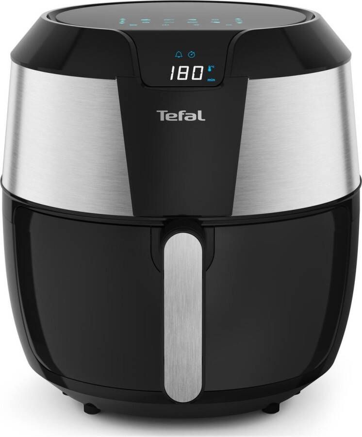 Tefal Airfryer EY701D Easy Fry XXL Inhoud 1 6 kg timer 8 automatische menu's zwart edelstaal