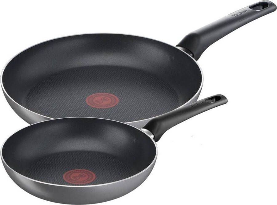 Tefal Easy Plus Pannenset Ø 20 + Ø 28 cm Niet geschikt voor inductie