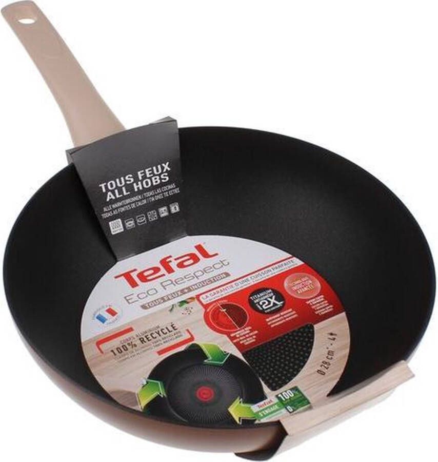 Tefal Eco-Respect Wokpan 28cm G2541902 | Potten&Pannen | Keuken&Koken Keukengerei | 3168430300033