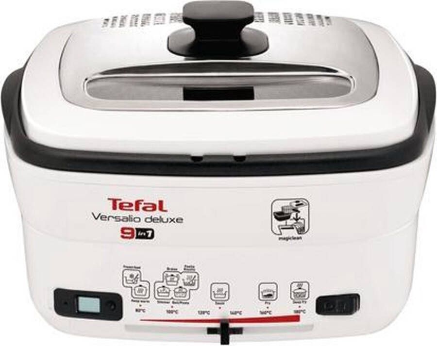 Tefal Friteuse FR4950 Versalio Deluxe 9-in-1 technologie capaciteit 1 3 kg braden frituren sudderen inclusief spatel regelbare temperatuur timer