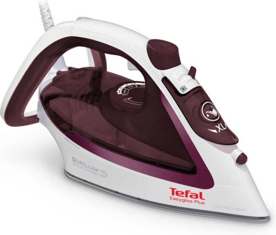 Tefal FV5714 Easygliss Plus Stoomstrijkijzer 2400W Bordeaux Wit