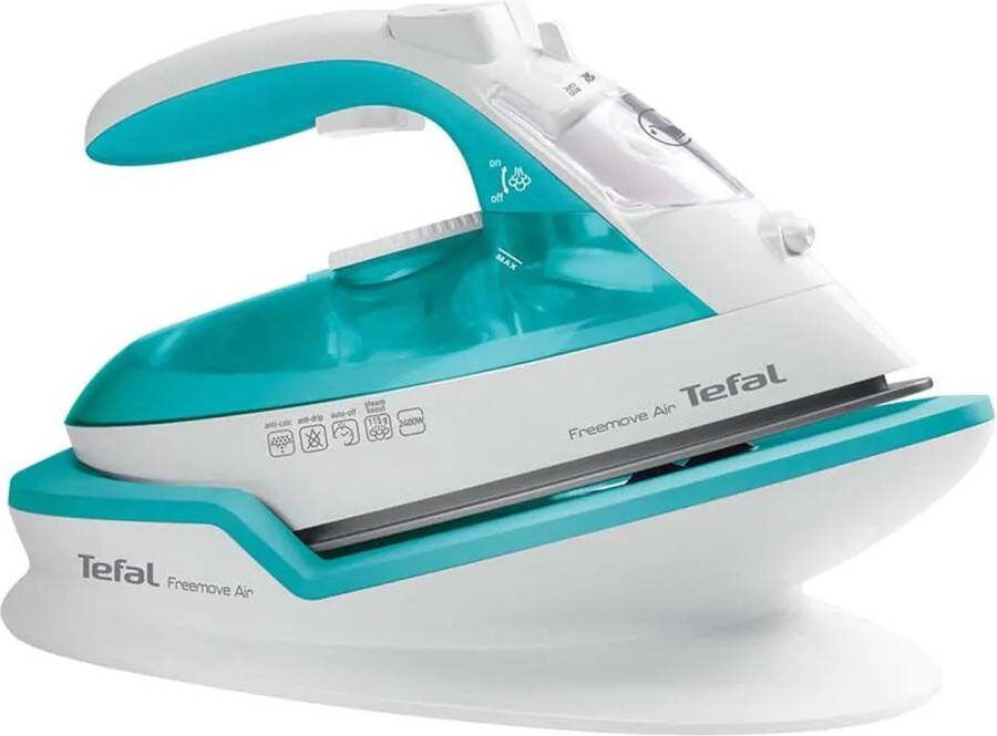 Tefal FV6520 stoomstrijkijzer station 2400 W 0 25 l Keramische zoolplaat Turkoois Wit