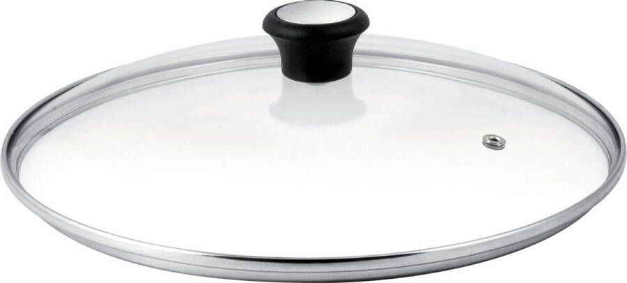 Tefal 280976 Tableware glazen deksel 26cm Kookaccessoires Zwart