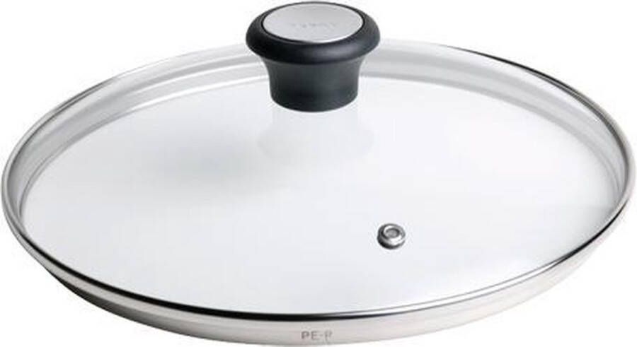 Tefal 280978 Tableware glazen deksel 30cm Kookaccessoires Zwart
