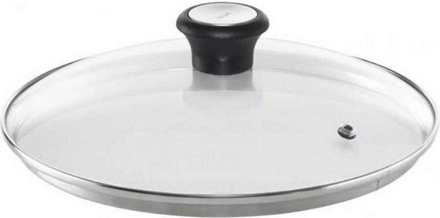 Tefal 280978 Tableware glazen deksel 30cm Kookaccessoires Zwart