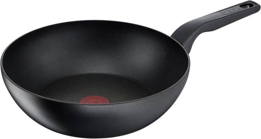 Tefal Hard Titanium Pro Wokpan Ø28cm Inductie Aluminium Zwart