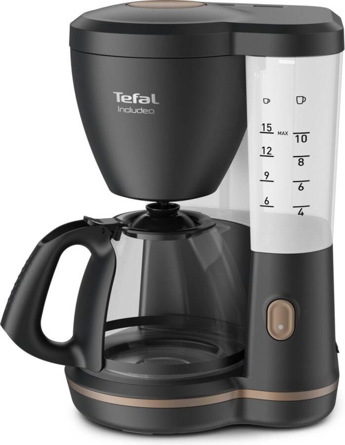 Tefal Includeo CM5338 Koffiefilter apparaat Zwart