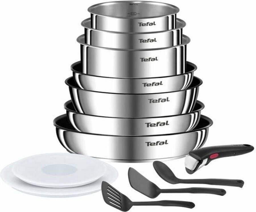 Tefal Ingenio L897DS04 13-delige pannenset roestvrijstaal