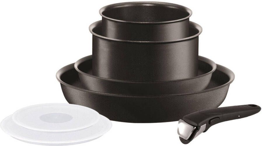 Tefal Ingenio Performance Black pannenset 7-delig All Lights inclusief inductie L6548302