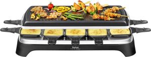 Tefal Raclette RE4588 Ambiance voor maximaal 10 personen inclusief tafelgrill-functie grillplaat antiaanbak gecoat + geschikt voor de vaatwasser 2 meter lange afneembare kabel aan-uitschakelaar
