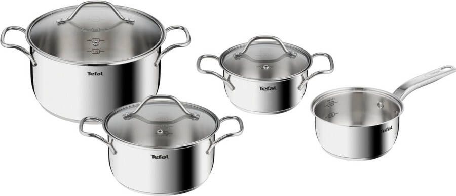 Tefal Intuition Pannenset 4-delig Voor alle warmtebronnen ook inductie
