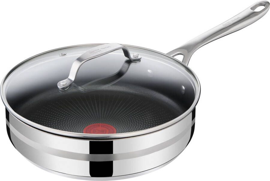 Tefal Jamie Oliver Cook Smart Hapjespan Ø25 cm RVS Geschikt voor alle warmtebronnen Inclusief deksel