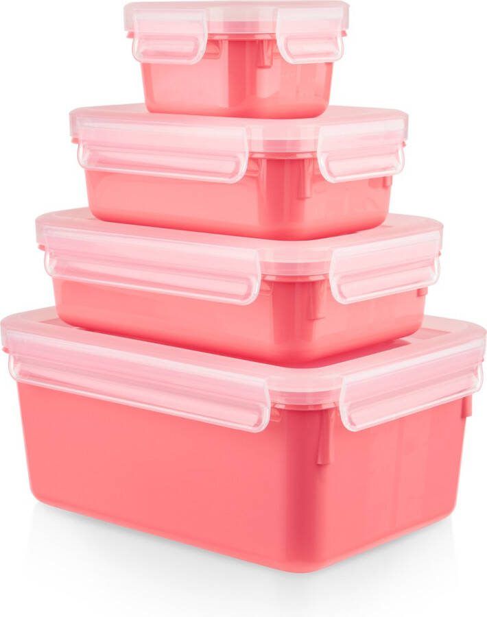 Tefal MasterSeal Colour vershoudbakjes 4-delige set Roze