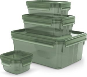 Tefal MasterSeal Eco Vershouddoos 4-delige set 0.2L 0.55L 1.0L 3.7L Groen