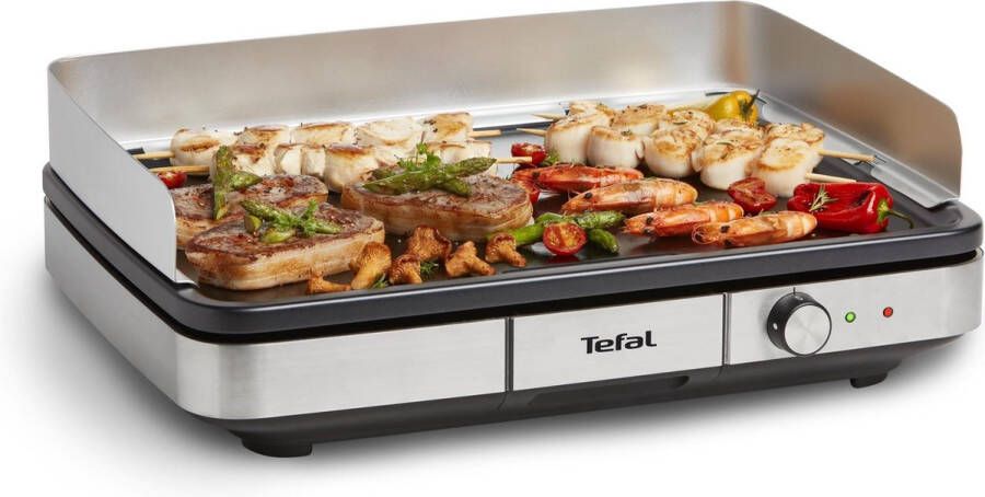 Tefal Maxi Plancha CB690D gourmetstellen en grillplaten Zwart