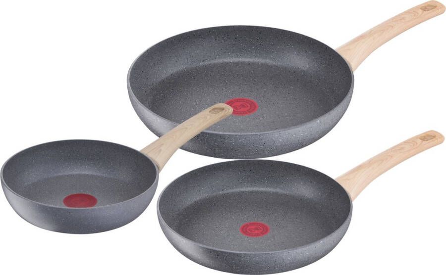 Tefal Natural Force Pannenset Koekenpannen Ø20 + Ø24 + Ø28 cm