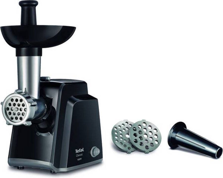 Tefal NE105838 vleesmolen 1400 W Zwart Roestvrijstaal