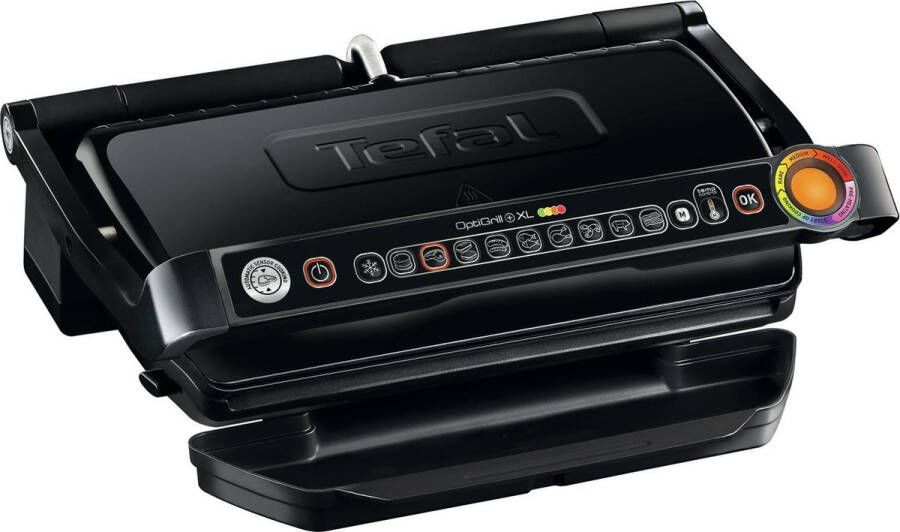 Tefal Optigrill + XL contactgrill 9 automatische kookprogramma's GC 7228 BK