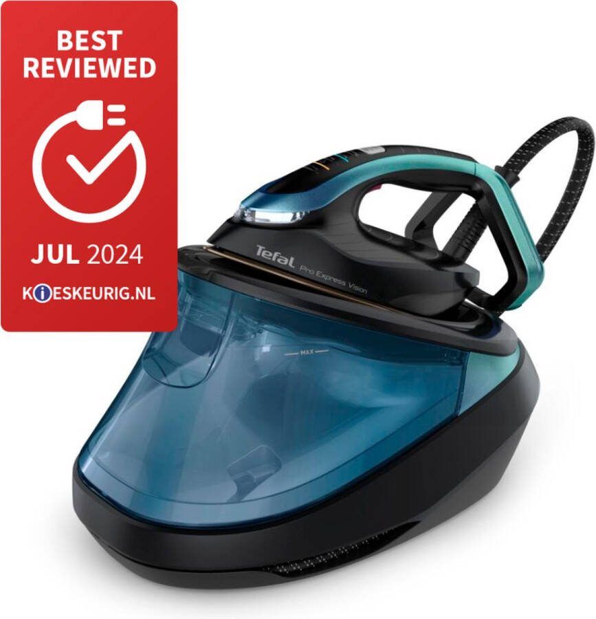 Tefal Pro Express Vision GV9822 Stoomgenerator 3000W Zwart Blauw