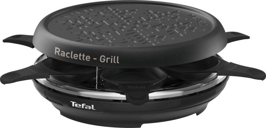 Tefal RE12A810 Neo Deco Raclette 2en1 Raclette Device + Grill 6 People Non -Stick zonder PBA gemaakt in Frankrijk