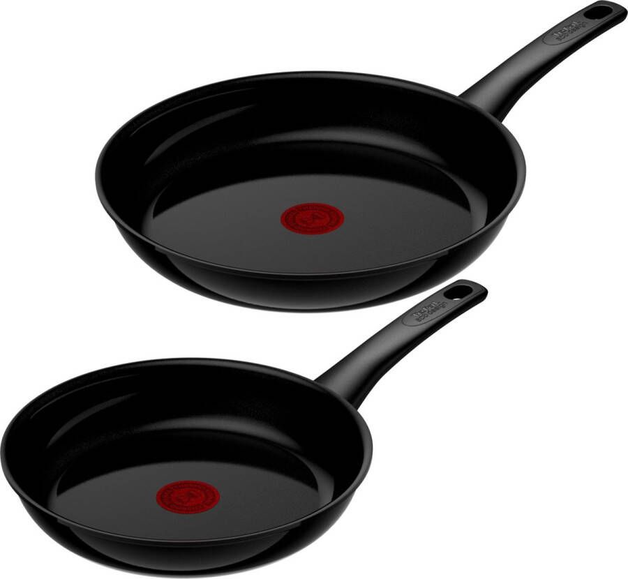 Tefal Renew Black ON Keramische Koekenpannenset Ø 24 28 cm
